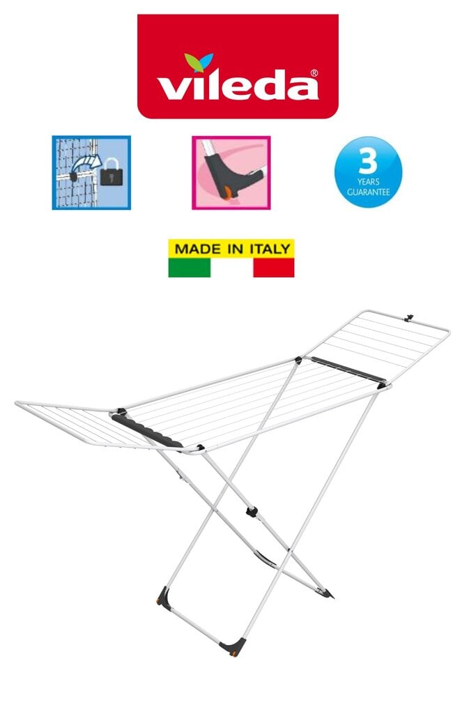 Vileda drēbju žāvētājs Universal, 180x55x93 cm cena un informācija | Veļas žāvēšana | 220.lv