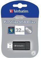 Накопитель Verbatim PinStripe, 32 Гб цена и информация | USB накопители | 220.lv