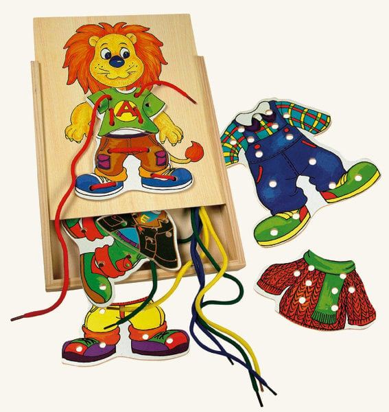 Bino koka veramā rotaļlieta Lauva cena un informācija | Attīstošās rotaļlietas | 220.lv