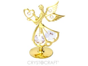 Ангел с сердцем в руках на подставке с кристаллами SWAROVSKI цена и информация | Детали интерьера | 220.lv