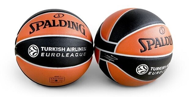 Basketbola bumba Spalding Euroleague TF-500 Replica, 7. izmērs cena un informācija | Basketbola bumbas | 220.lv