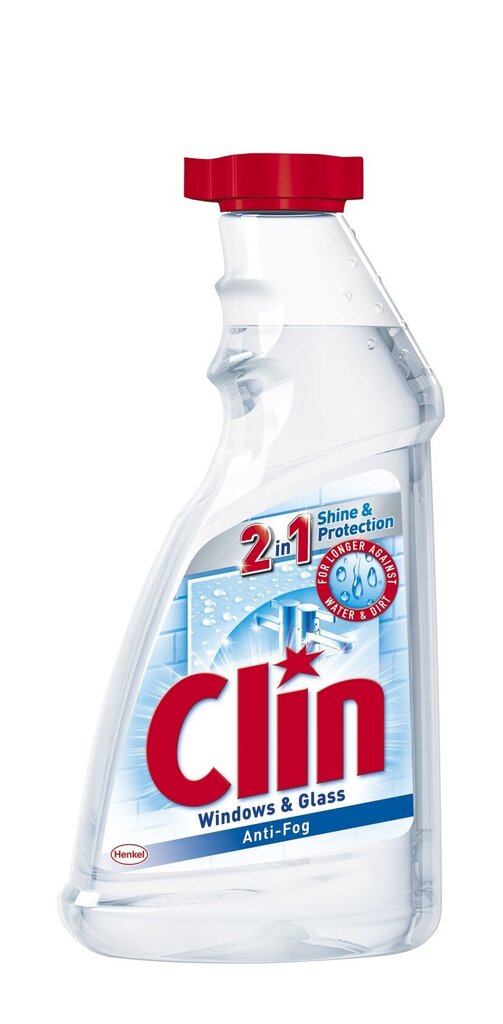Stikla virsmu mazgāšanas šķidrums Clin Anti-fog, 500 ml цена и информация | Tīrīšanas līdzekļi | 220.lv