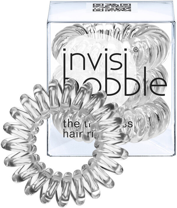 Invisibobble The Traceless Hair Ring matu gumijas 3 gab., Crystal Clear cena un informācija | Matu aksesuāri | 220.lv