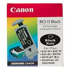 Чернильный картридж Canon BCI-11 BK  цена и информация | Картриджи для струйных принтеров | 220.lv