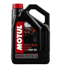 100% sintētiska eļļa piemērota jaunākās paaudzes visurgājējiem Motul ATV SxS Power, 10W50, 4 l cena un informācija | Eļļas citām autodaļām | 220.lv