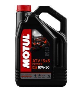 100% sintētiska eļļa piemērota jaunākās paaudzes visurgājējiem Motul ATV SxS Power, 10W50, 4 l цена и информация | Eļļas citām autodaļām | 220.lv