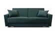 Dīvāns Magda II, tumši zaļš cena un informācija | Dīvāni | 220.lv