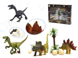 Dinozauru figūriņu komplekts (14 gab.) цена и информация | Развивающие игрушки | 220.lv