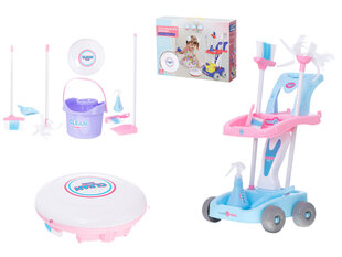 Rotaļlietu tīrīšanas komplekts ar ratiņiem un robota sūkni cena un informācija | Rotaļlietas meitenēm | 220.lv