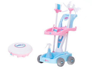 Rotaļlietu tīrīšanas komplekts ar ratiņiem un robota sūkni cena un informācija | Rotaļlietas meitenēm | 220.lv