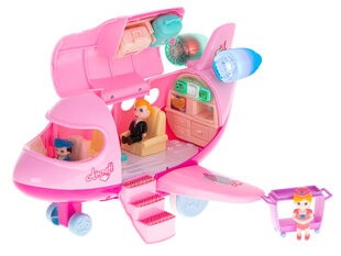 Lidmašīna - konveijers ar piederumiem, rozā cena un informācija | Rotaļlietas meitenēm | 220.lv