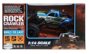 Tālvadības bezceļa Rock Crawler 4WD 1:14 zils cena un informācija | Rotaļlietas zēniem | 220.lv