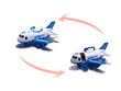 Rotaļu lidmašīna ar 3 policijas automašīnām cena un informācija | Rotaļlietas zēniem | 220.lv