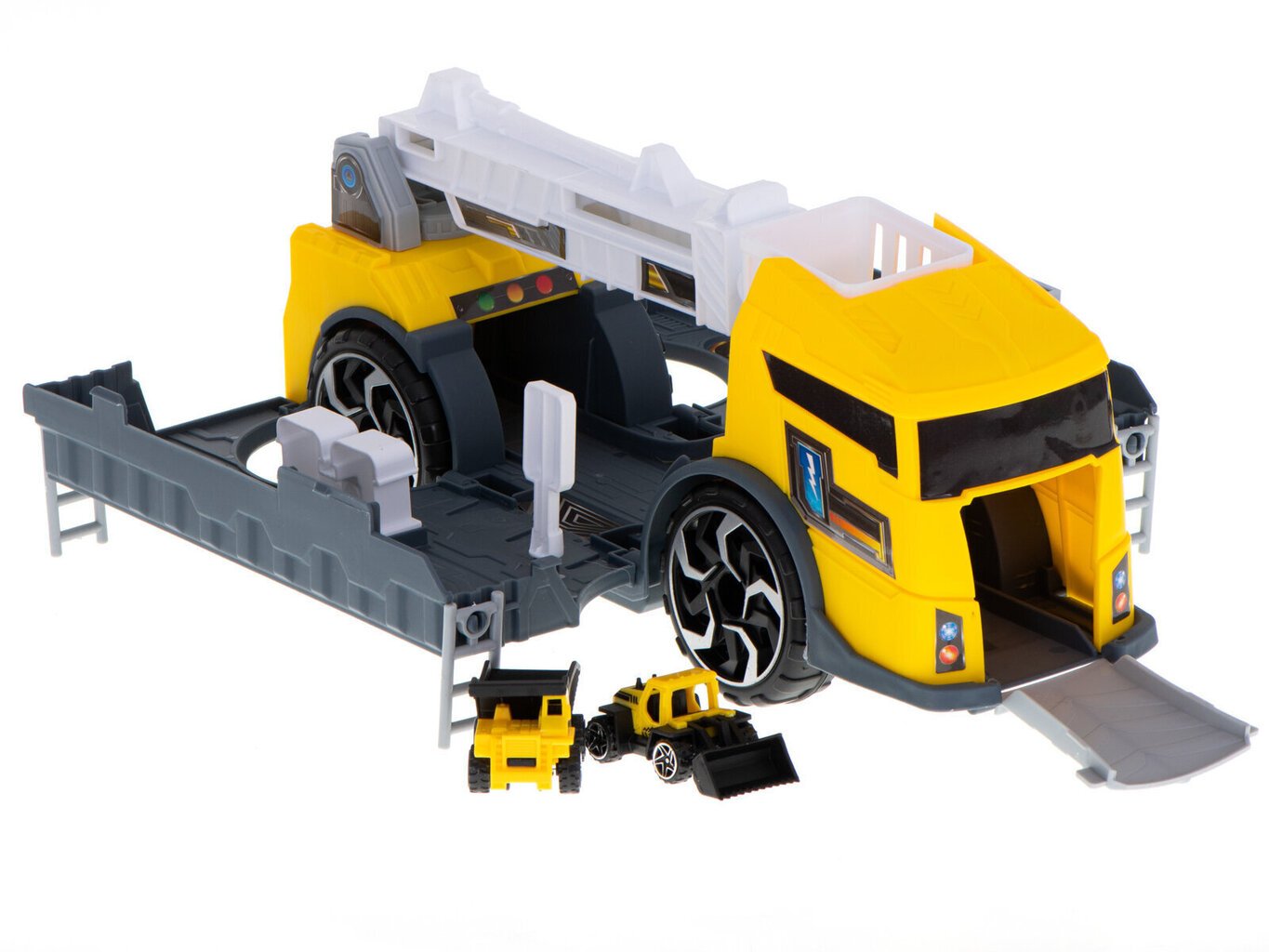 Konveijera kravas automašīna + piederumi cena un informācija | Rotaļlietas zēniem | 220.lv