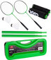 Badmintona rakešu komplekts Enero 3 in 1, zaļš cena un informācija | Badmintons | 220.lv