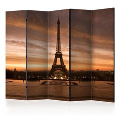 5-daļīgs aizslietnis - Evening Colours of Paris II [Room Dividers] cena un informācija | Aizslietņi | 220.lv