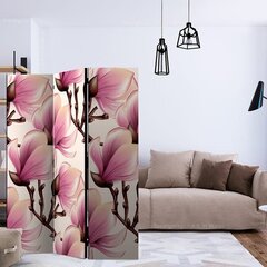 3-daļīgs aizslietnis - Blooming Magnolias [Room Dividers] cena un informācija | Aizslietņi | 220.lv