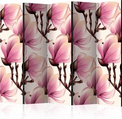 5-daļīgs aizslietnis - Blooming Magnolias II [Room Dividers] cena un informācija | Aizslietņi | 220.lv