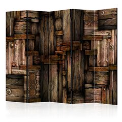 5-daļīgs aizslietnis - Wooden puzzle II [Room Dividers] cena un informācija | Aizslietņi | 220.lv