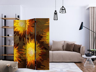 3-daļīgs aizslietnis - Sunflower dance [Room Dividers] cena un informācija | Aizslietņi | 220.lv