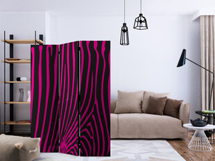 3-daļīgs aizslietnis - Zebra pattern (violet) [Room Dividers] cena un informācija | Aizslietņi | 220.lv