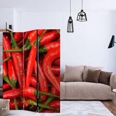 3-daļīgs aizslietnis - chili pepper - background [Room Dividers] cena un informācija | Aizslietņi | 220.lv