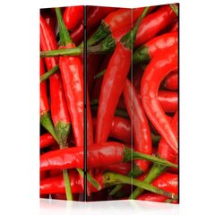 3-daļīgs aizslietnis - chili pepper - background [Room Dividers] cena un informācija | Aizslietņi | 220.lv