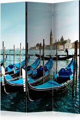 3-daļīgs aizslietnis - Gondolas on the Grand Canal, Venice [Room Dividers] cena un informācija | Aizslietņi | 220.lv
