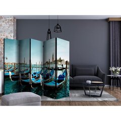 5-daļīgs aizslietnis - Gondolas on the Grand Canal, Venice II [Room Dividers] cena un informācija | Aizslietņi | 220.lv