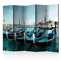 5-daļīgs aizslietnis - Gondolas on the Grand Canal, Venice II [Room Dividers] cena un informācija | Aizslietņi | 220.lv