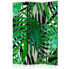 Ширма - Tropical Leaves [Комнатные перегородки] цена и информация | Мобильные стенки | 220.lv