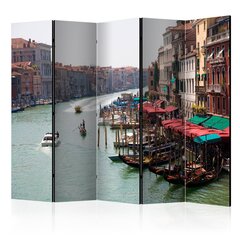 5-daļīgs aizslietnis - The Grand Canal in Venice, Italy II [Room Dividers] cena un informācija | Aizslietņi | 220.lv