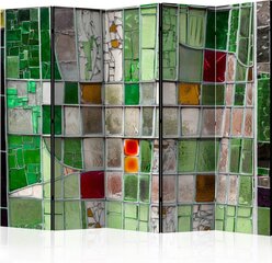 5-daļīgs aizslietnis - Emerald Stained Glass II [Room Dividers] цена и информация | Мобильные стенки | 220.lv