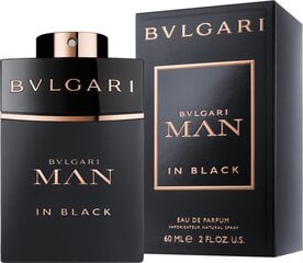 Bvlgari Man In Black EDP vīriešiem 60 ml cena un informācija | Bvlgari Smaržas, kosmētika | 220.lv