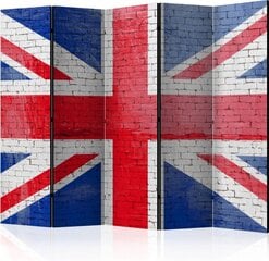 5-daļīgs aizslietnis - British flag II [Room Dividers] cena un informācija | Aizslietņi | 220.lv