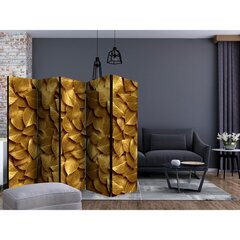 5-daļīgs aizslietnis - Golden Leaves II [Room Dividers] cena un informācija | Aizslietņi | 220.lv