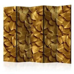 5-daļīgs aizslietnis - Golden Leaves II [Room Dividers] cena un informācija | Aizslietņi | 220.lv