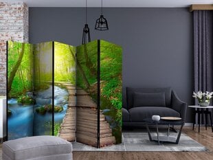 5-daļīgs aizslietnis - Green forest II [Room Dividers] cena un informācija | Aizslietņi | 220.lv