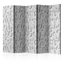 5-daļīgs aizslietnis - White ornament II [Room Dividers] cena un informācija | Aizslietņi | 220.lv