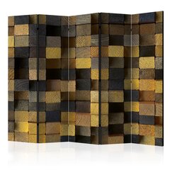 5-daļīgs aizslietnis - Wooden cubes II [Room Dividers] cena un informācija | Aizslietņi | 220.lv