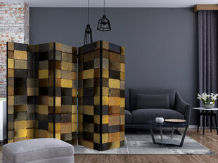 5-daļīgs aizslietnis - Wooden cubes II [Room Dividers] cena un informācija | Aizslietņi | 220.lv