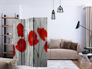 3-daļīgs aizslietnis - Tale of Red Poppies [Room Dividers] cena un informācija | Aizslietņi | 220.lv