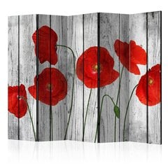 5-daļīgs aizslietnis - Tale of Red Poppies II [Room Dividers] cena un informācija | Aizslietņi | 220.lv