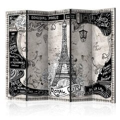 5-daļīgs aizslietnis - Bonjour Paris II [Room Dividers] cena un informācija | Aizslietņi | 220.lv