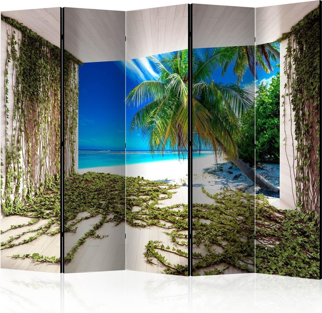 5-daļīgs aizslietnis - Beach and Ivy II [Room Dividers] cena un informācija | Aizslietņi | 220.lv