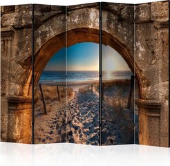 5-daļīgs aizslietnis - Arch and Beach II [Room Dividers] cena un informācija | Aizslietņi | 220.lv