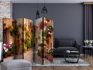 5-daļīgs aizslietnis - The Alley in Spello (Italy) II [Room Dividers] цена и информация | Мобильные стенки | 220.lv