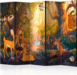 5-daļīgs aizslietnis - Animals in the Forest II [Room Dividers] cena un informācija | Aizslietņi | 220.lv