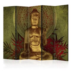 5-daļīgs aizslietnis - Golden Buddha II [Room Dividers] цена и информация | Мобильные стенки | 220.lv