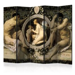 5-daļīgs aizslietnis - Idyll - Gustav Klimt II [Room Dividers] cena un informācija | Aizslietņi | 220.lv